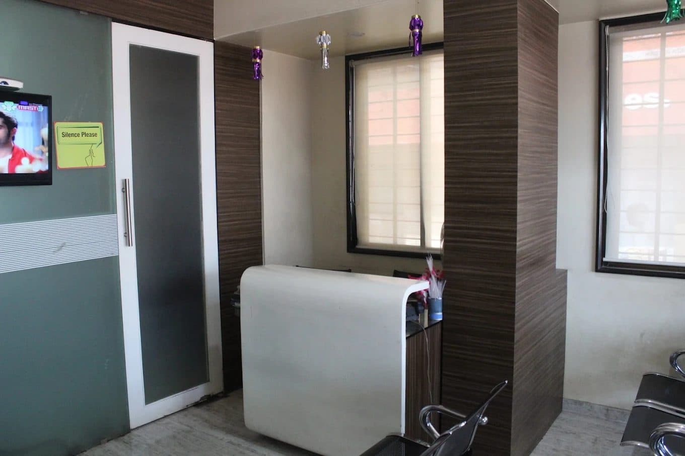 Clinic reception desk