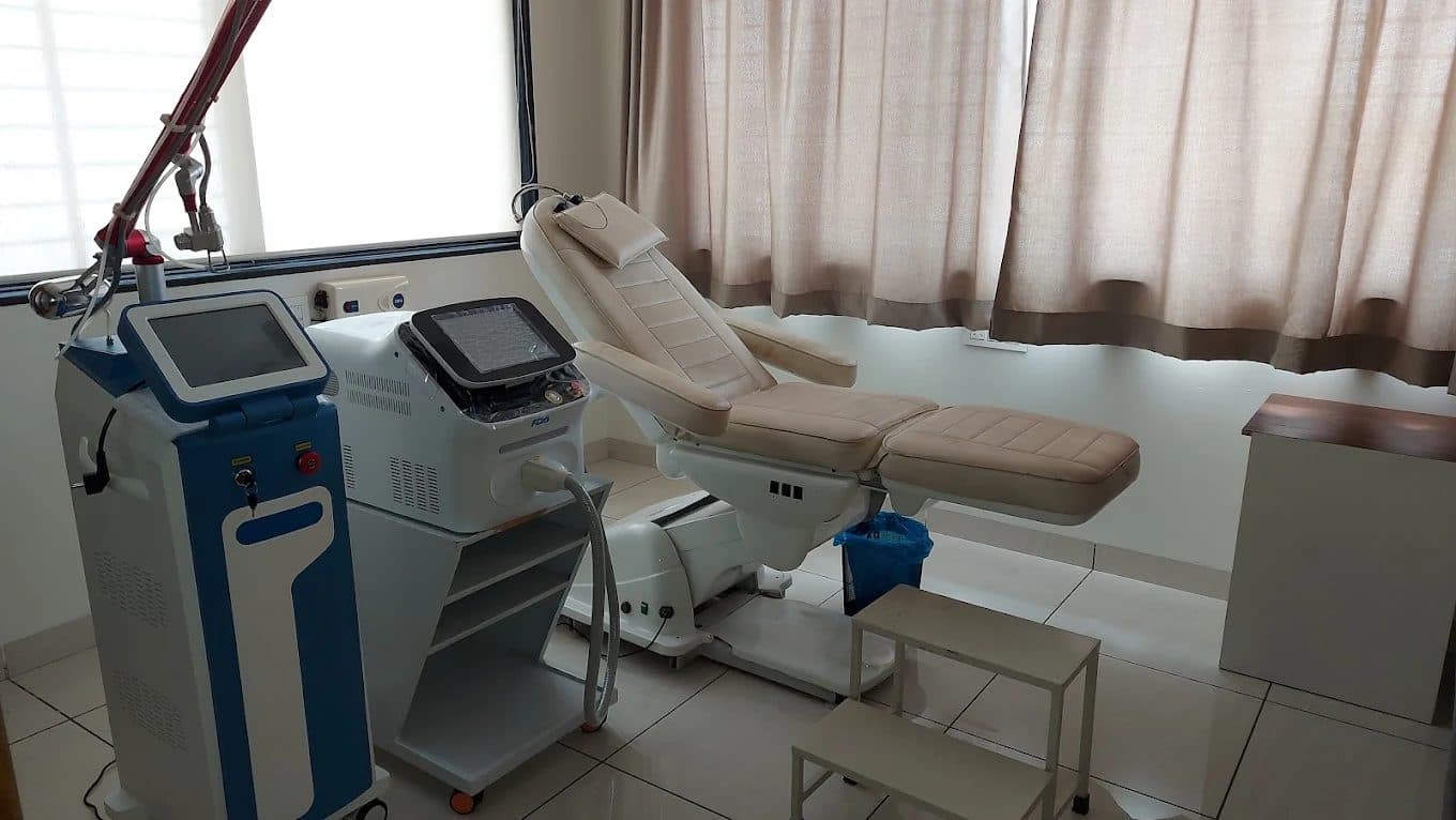 Advanced laser and diode hair-reduction treatment room